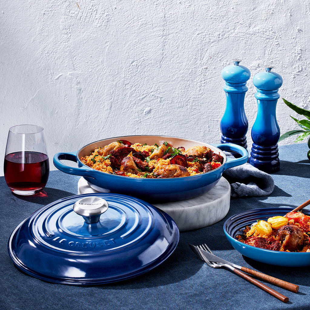 Le Creuset Set of 2  Salt & Pepper Mills Azure Blue