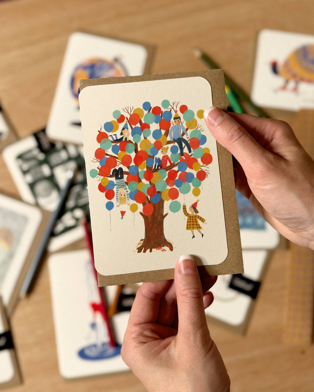 Birthday Balloons Greetings Card