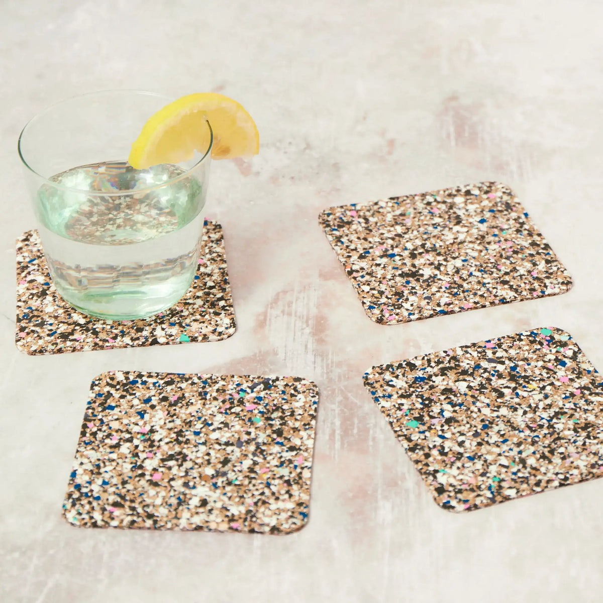 Beach Clean Coasters | Square Set of 4