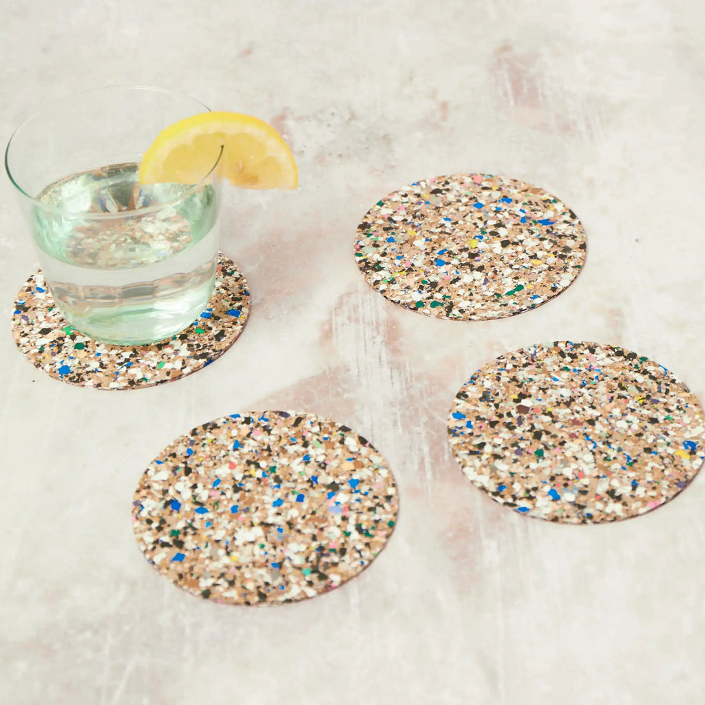 Beach Clean Coasters | Round Set of 4 or 6