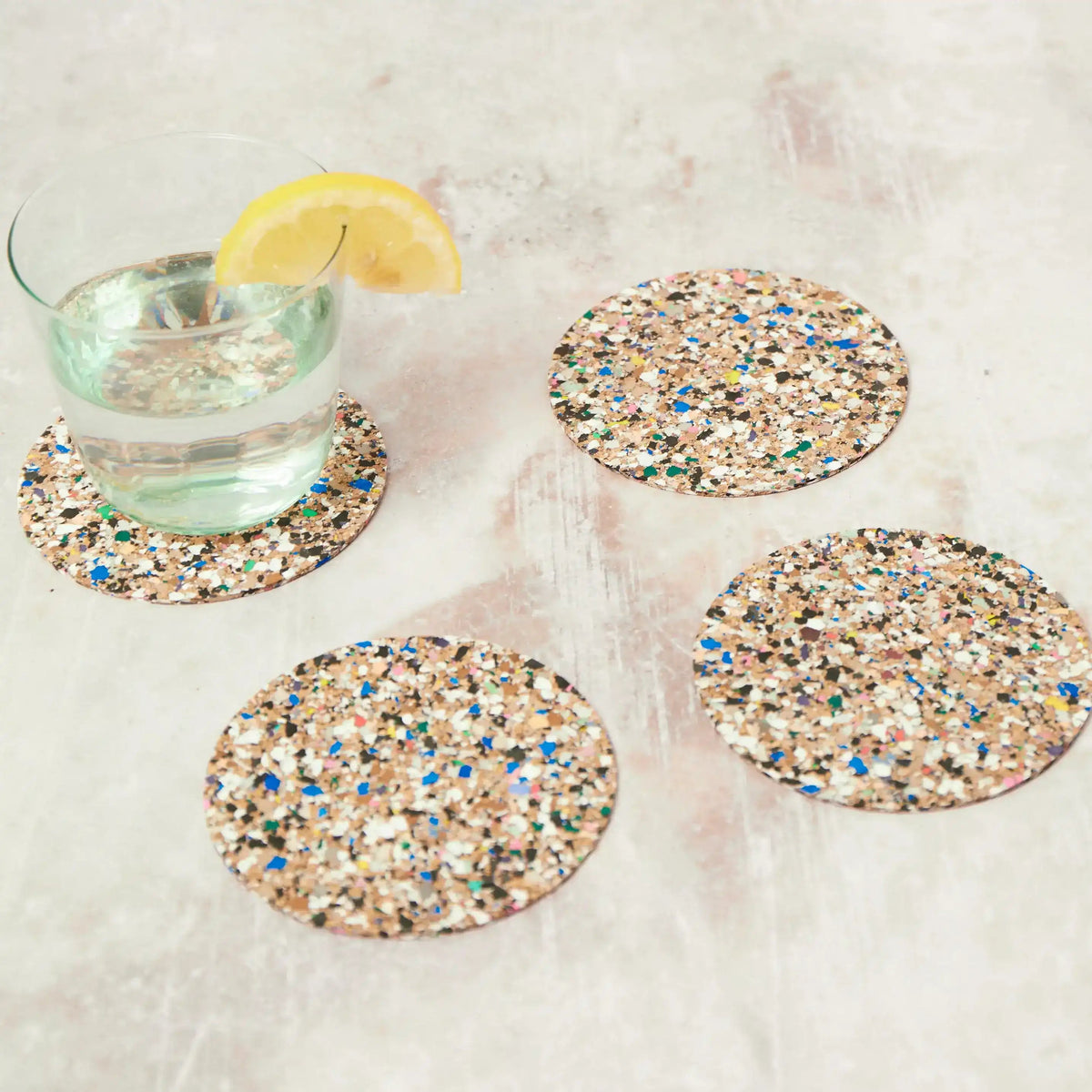 Beach Clean Coasters | Round Set of 4 or 6