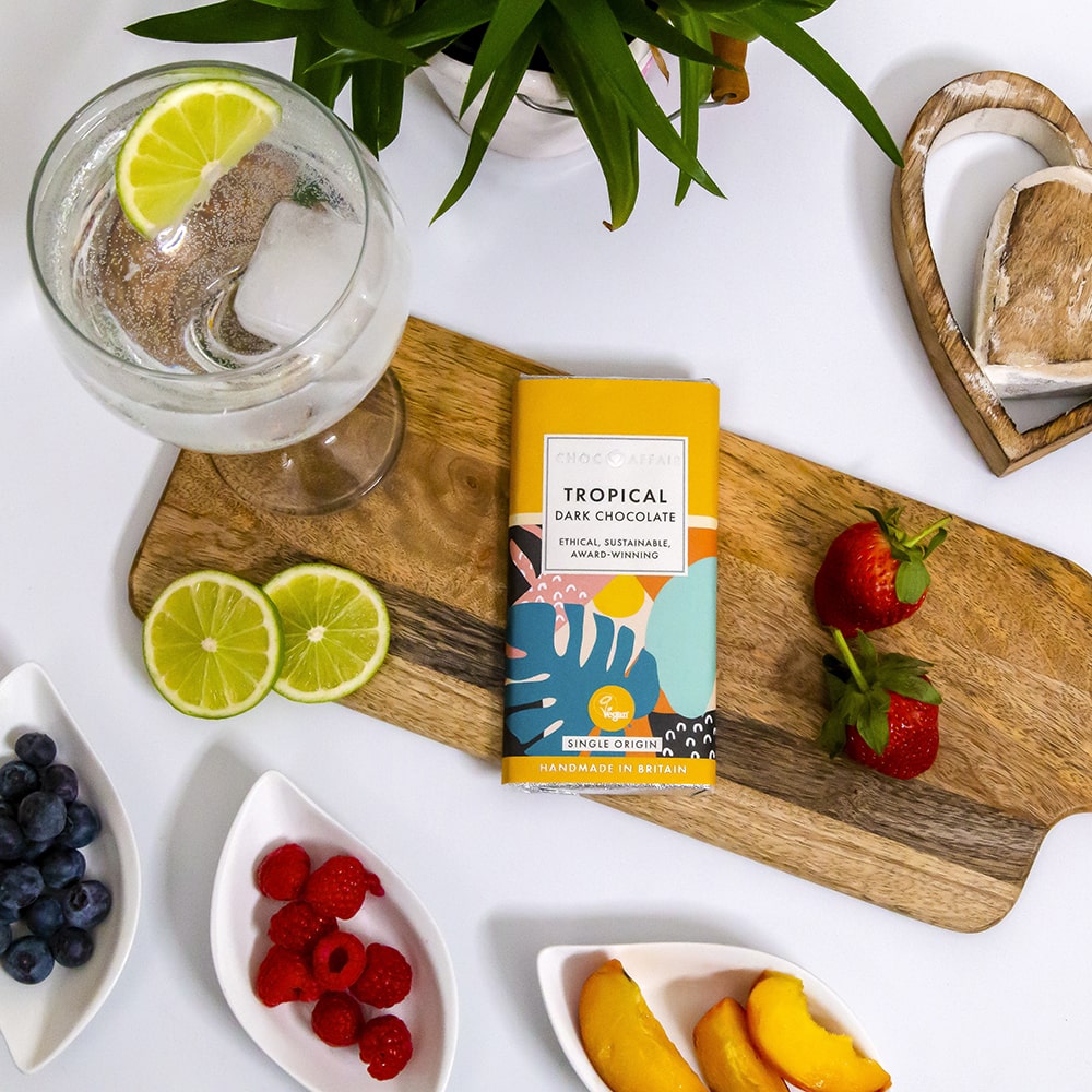 Choc Affair Tropical Dark Chocolate Bar