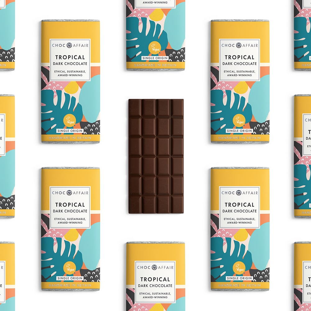 Choc Affair Tropical Dark Chocolate Bar