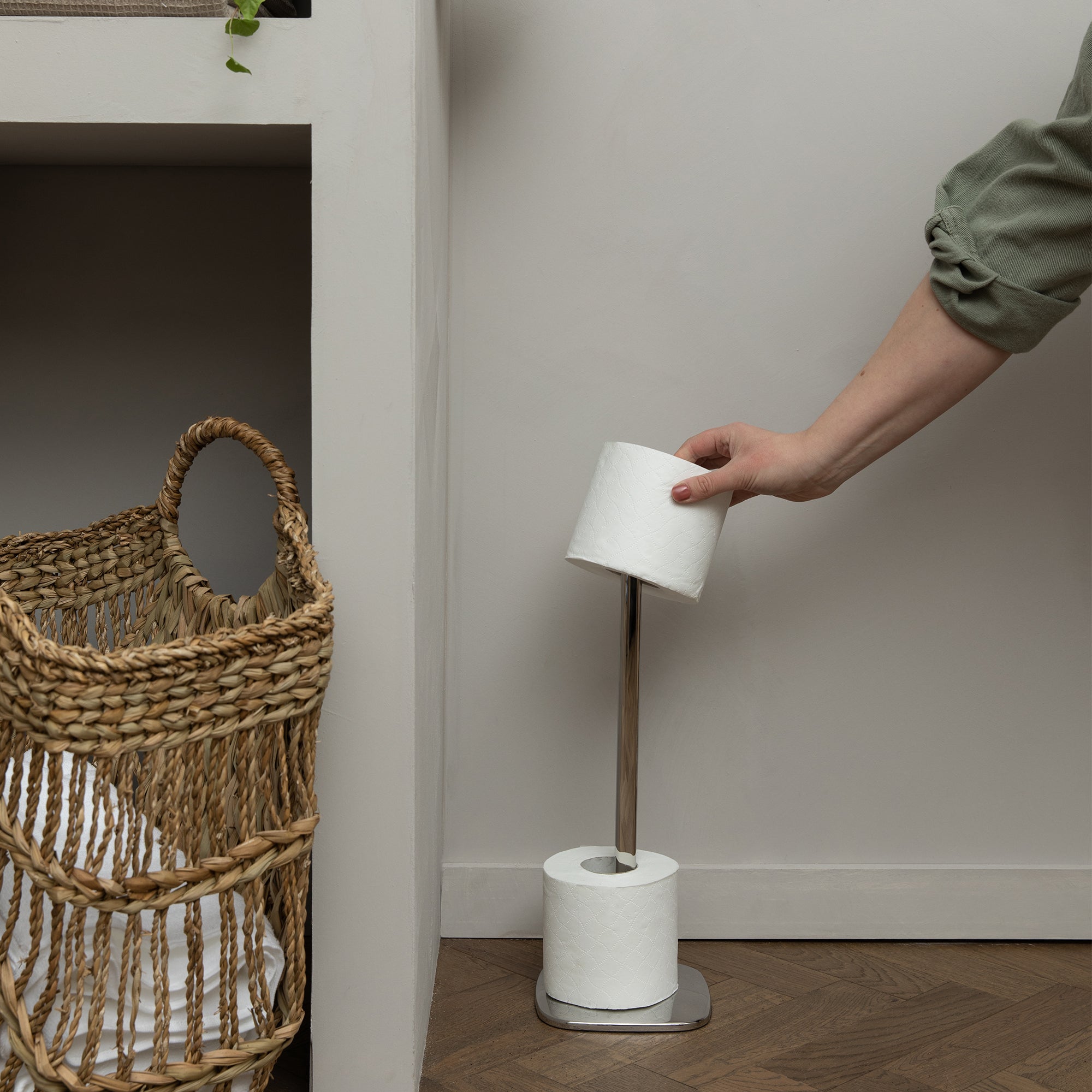 Robert Welch Burford Toilet Roll Holder Floor Standing