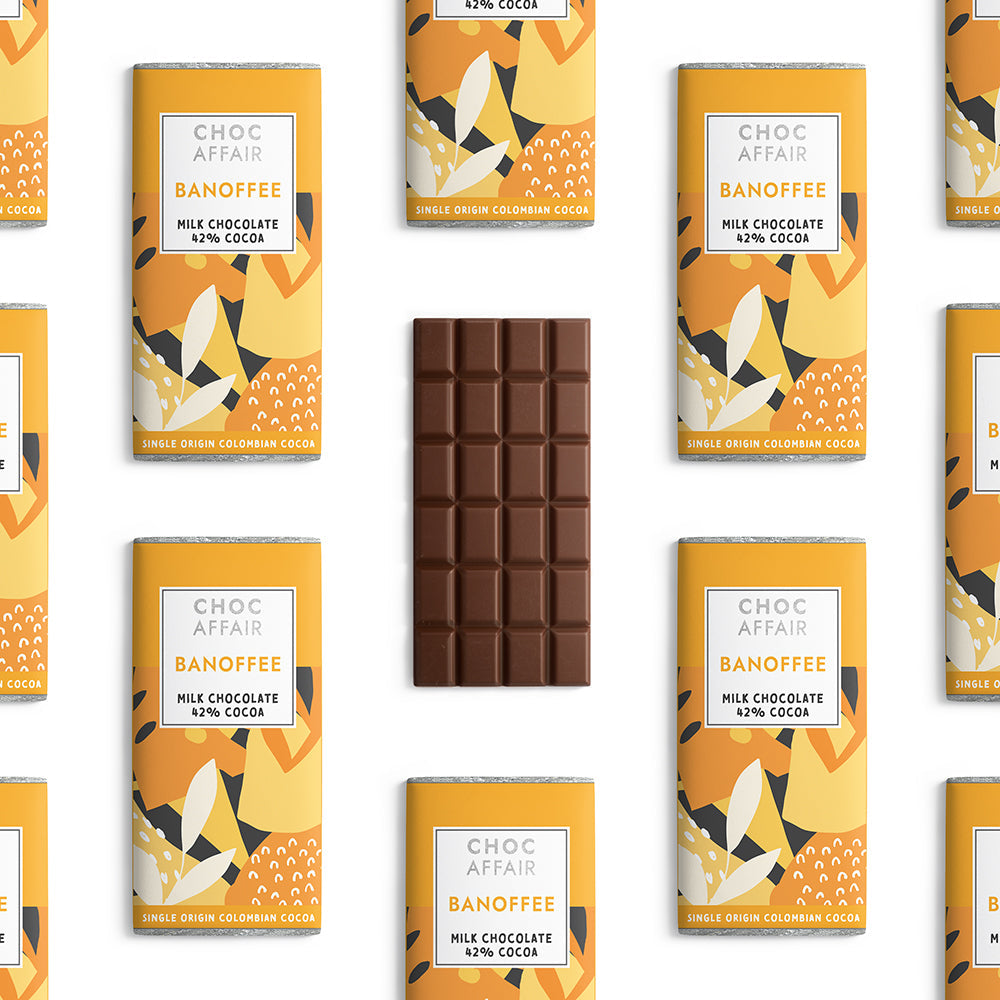 Choc Affair Banoffee Milk Chocolate Bar