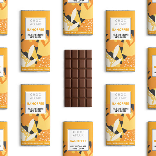 Choc Affair Banoffee Milk Chocolate Bar