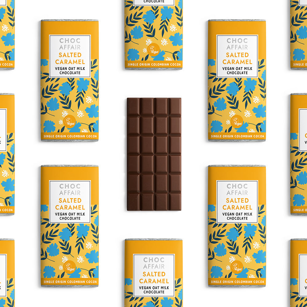 Choc Affair Oat M!lk Salted Caramel Chocolate Bar