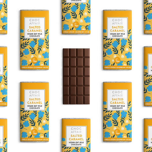 Choc Affair Oat M!lk Salted Caramel Chocolate Bar
