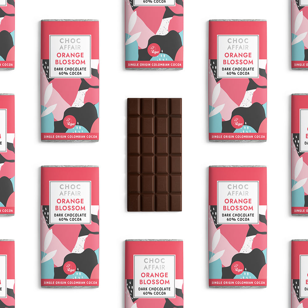 Choc Affair Orange Blossom Dark Chocolate Bar