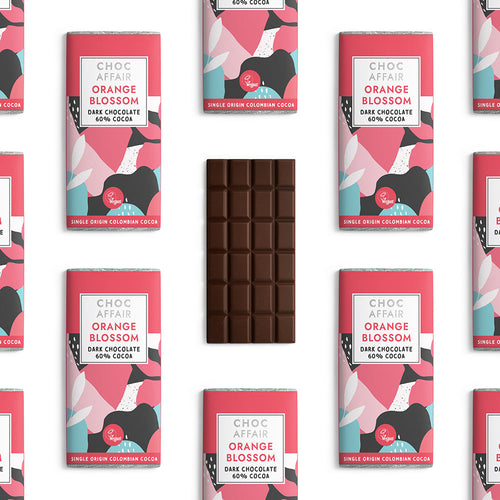 Choc Affair Orange Blossom Dark Chocolate Bar