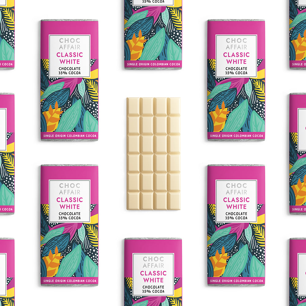 Choc Affair Classic White Chocolate Bar