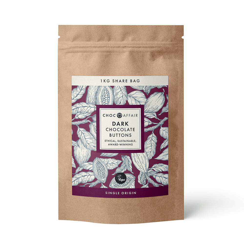 Choc Affair Ultimate Share bag of Giant Dark Chocolate Buttons