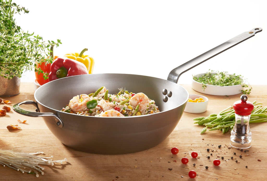 De Buyer Mineral B 32cm Round Deep Country Pan - Simmer and Slice