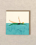Swim & Fizz Greetings Card