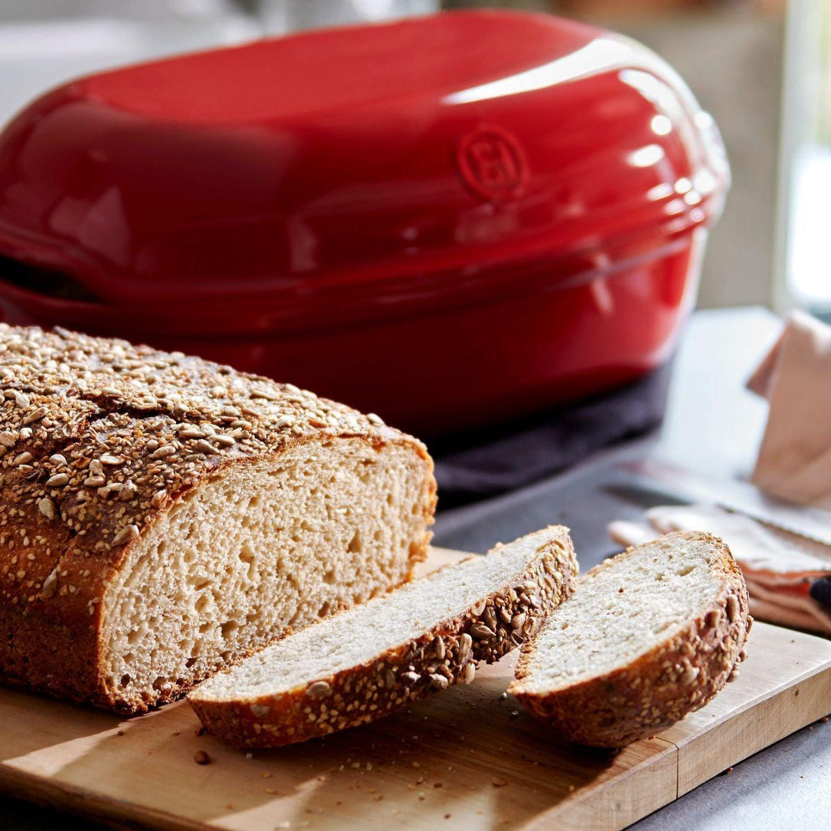Emile Henry Artisan Bread Baker - Burgundy