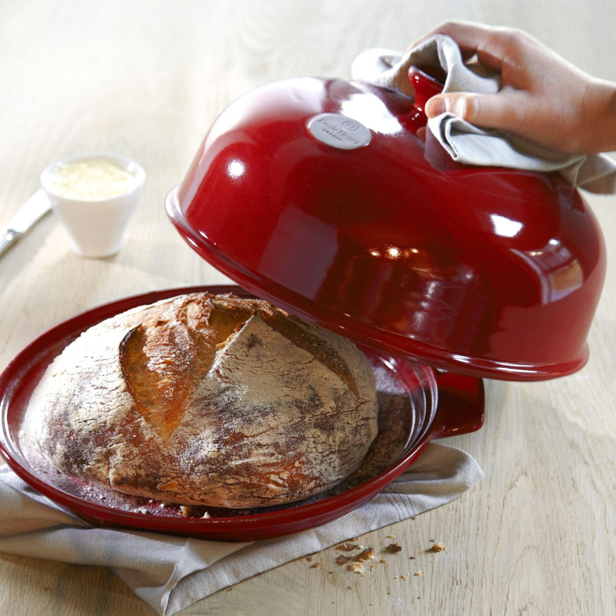 Emile Henry Bread Cloche - Burgundy