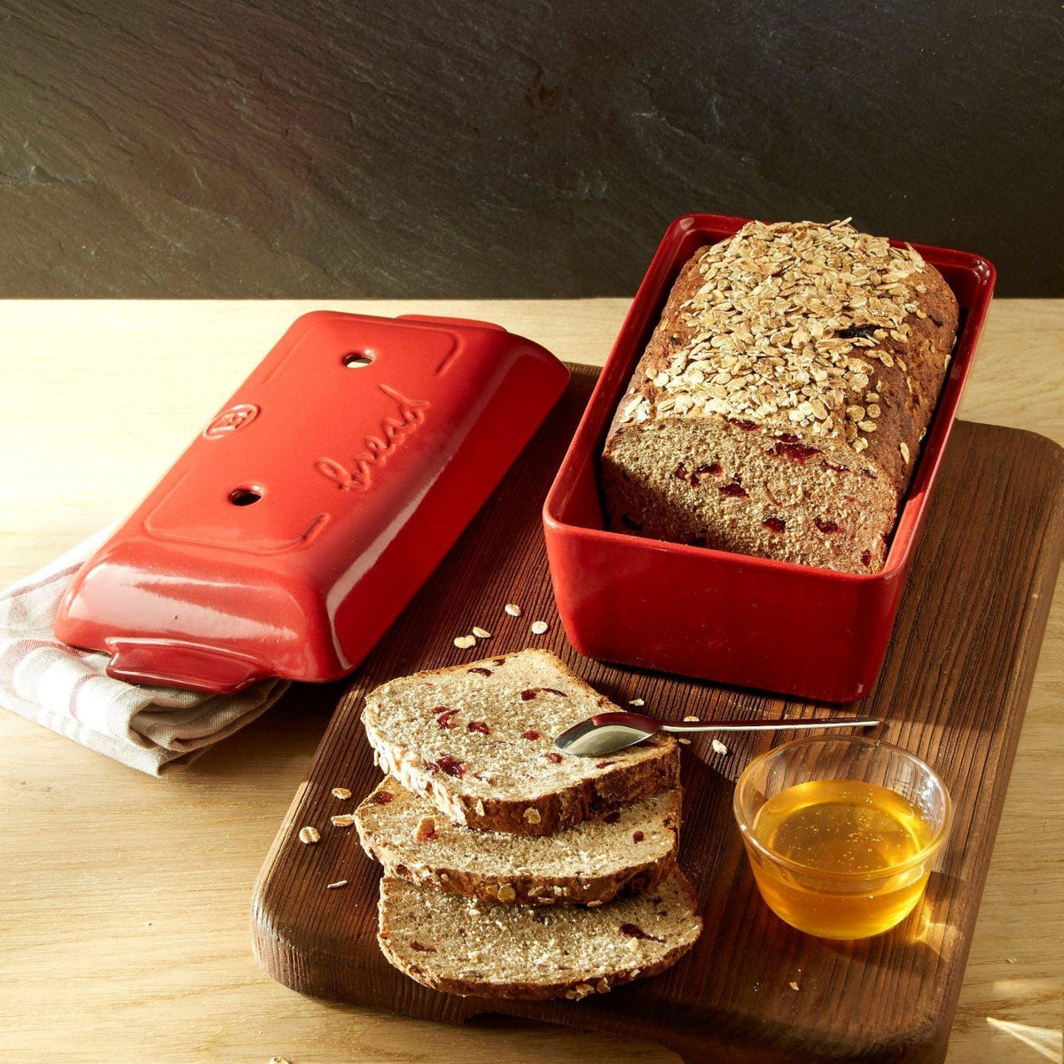 Emile Henry Bread Loaf Baker - Burgundy