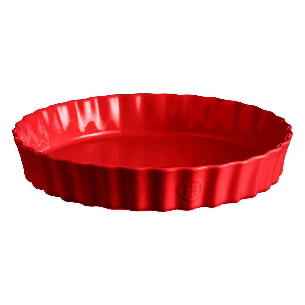 Emile Henry Deep Flan Dish 24cm - Burgundy