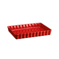 Emile Henry Deep Rectangular Tart Dish - Burgundy