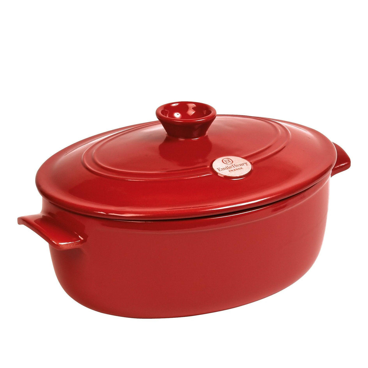 Emile Henry Oval Stewpot 6L - Burgundy