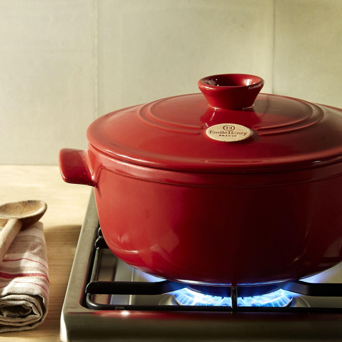 Emile Henry Oval Stewpot 6L - Charcoal