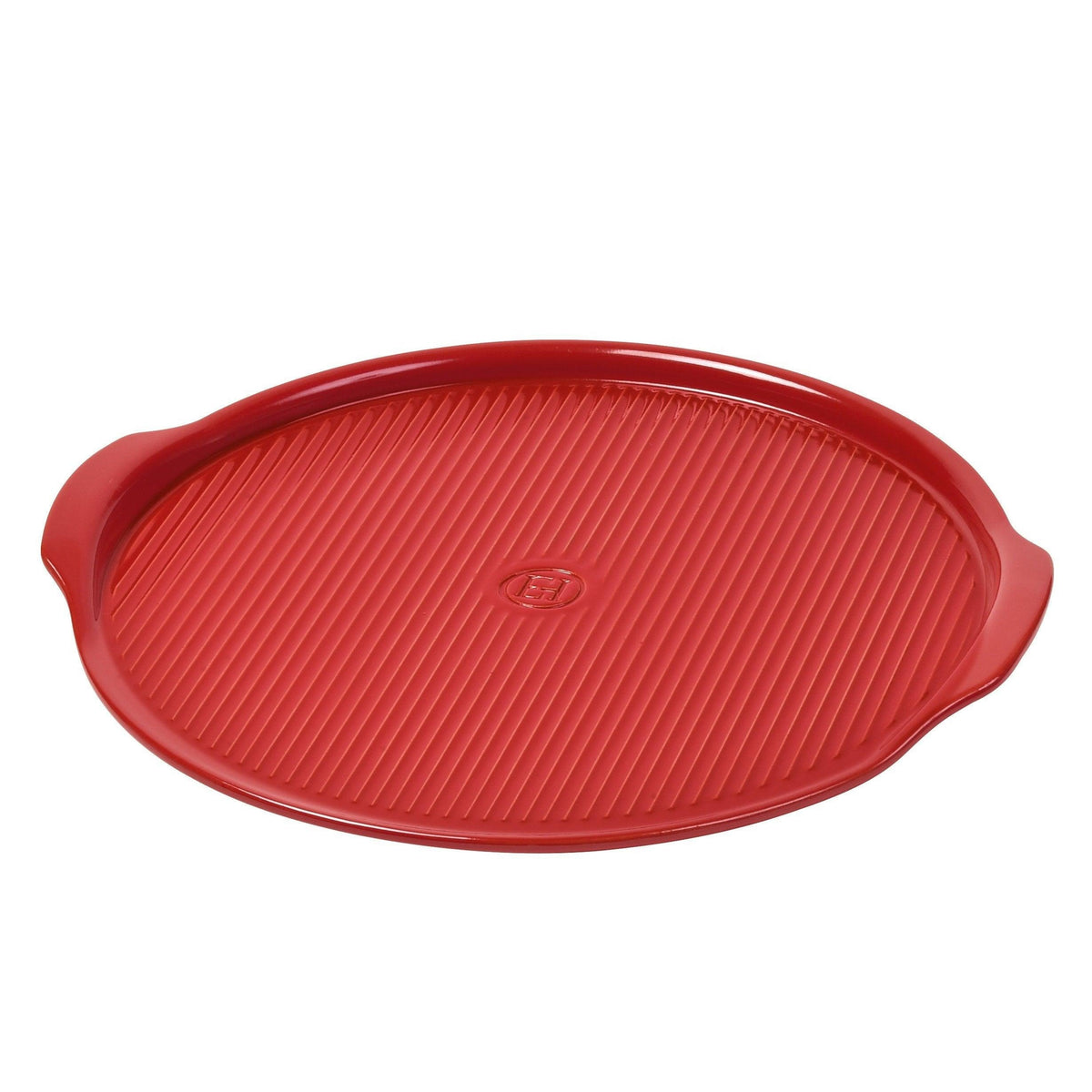 Emile Henry Ridged Pizza Stone 40cm - Burgundy