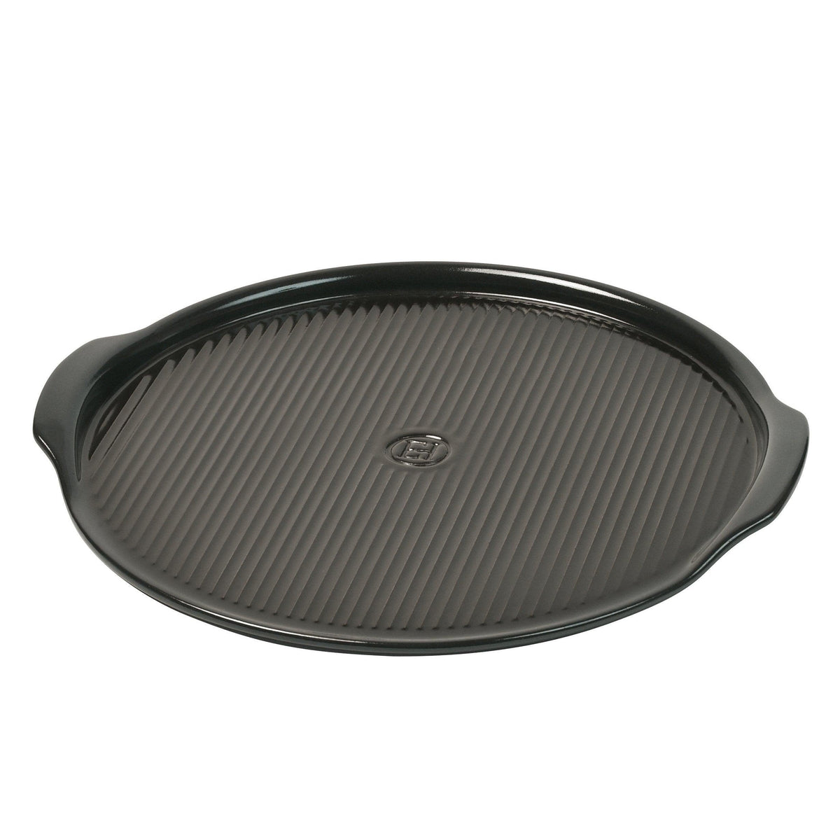 Emile Henry Ridged Pizza Stone 40cm - Charcoal