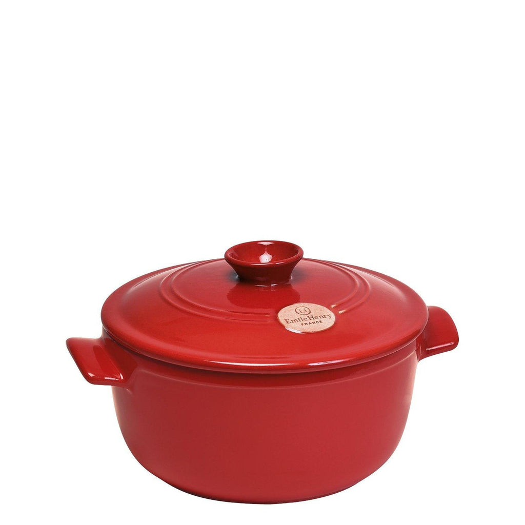 Emile Henry Round Stewpot 2.5L - Burgundy