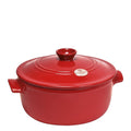 Emile Henry Round Stewpot 4L - Burgundy