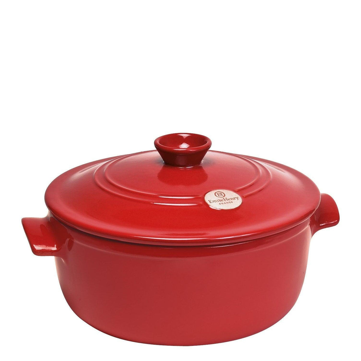 Emile Henry Round Stewpot 4L - Burgundy