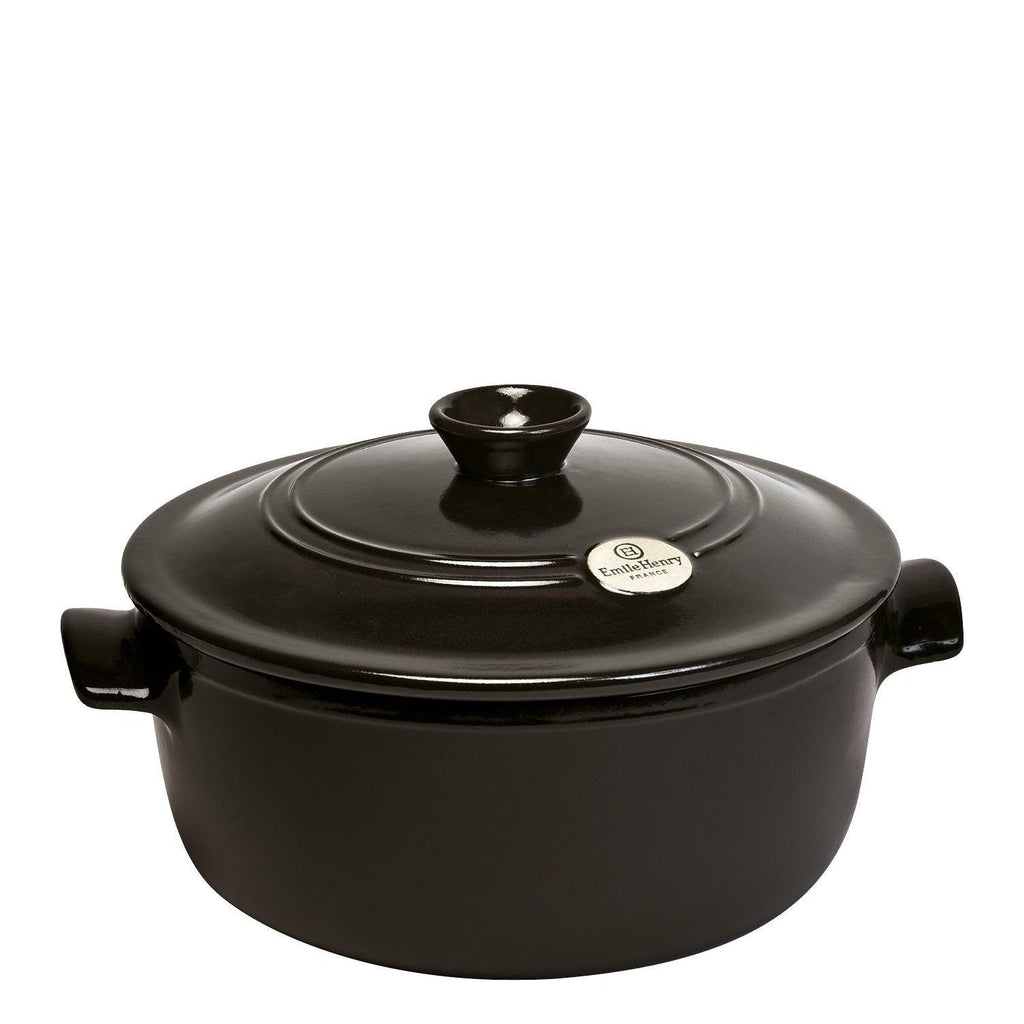 Emile Henry Round Stewpot 4L - Charcoal