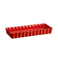 Emile Henry Slim Rectangular Tart Dish - Burgundy