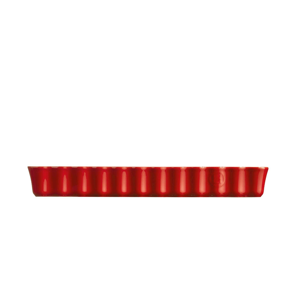 Emile Henry Slim Rectangular Tart Dish - Burgundy