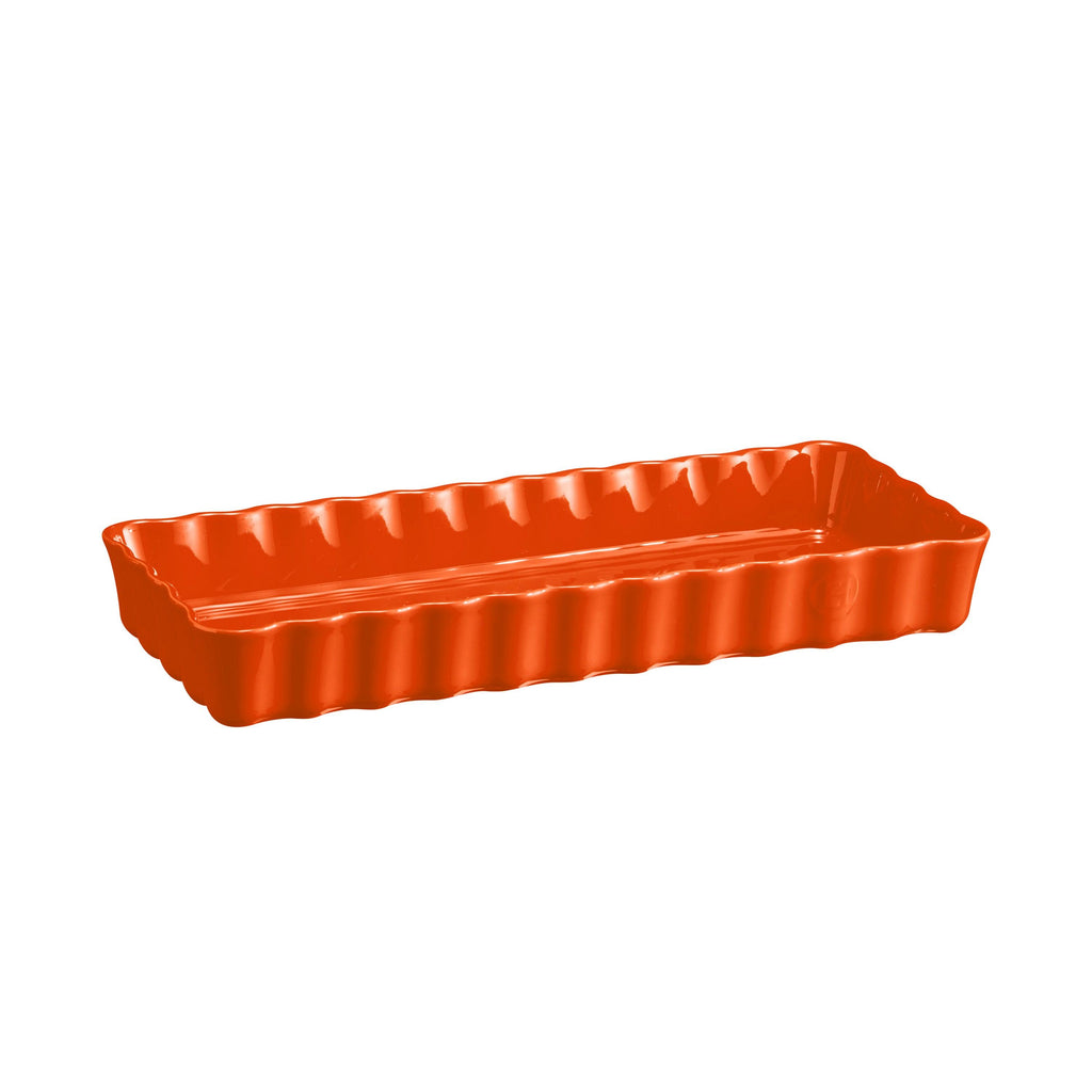 Emile Henry Slim Rectangular Tart Dish - Toscane