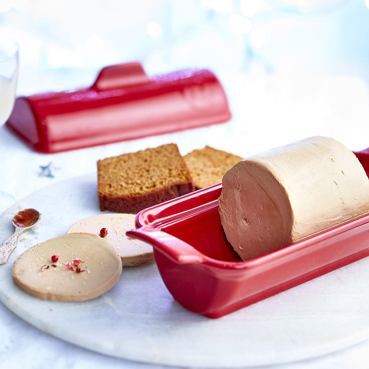 Emile Henry Terrine foie gras medaillon 0.60L - Burgundy