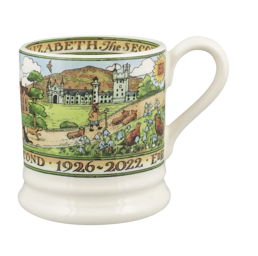 Emma Bridgewater Queen & Countrywoman Elizabeth II Half Pint Mug
