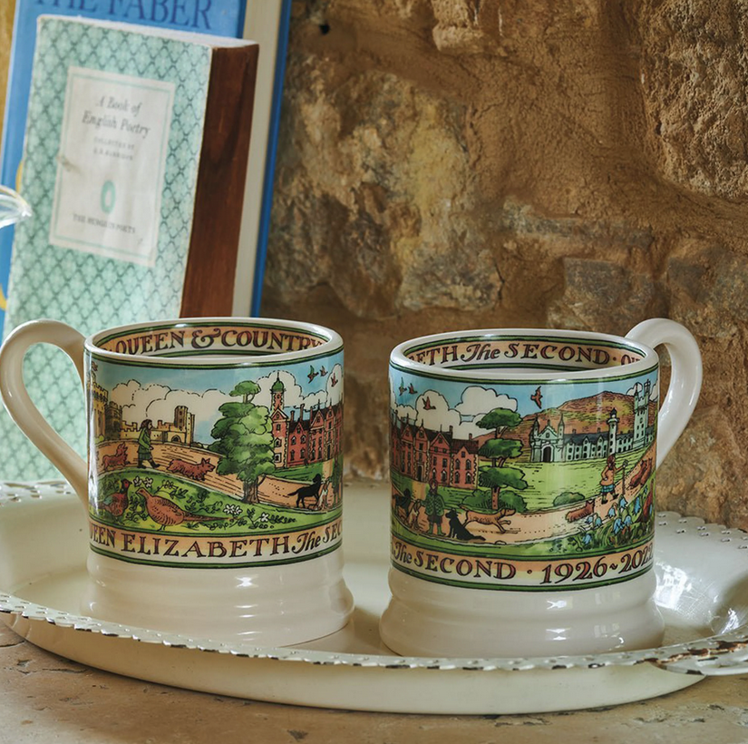 Emma Bridgewater Queen & Countrywoman Elizabeth II Half Pint Mug