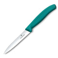 Victorinox Swiss Classic Serrated Kitchen Knife 10 Cm, Kale Green