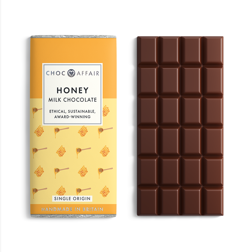 Choc Affair Honey Milk Chocolate Bar
