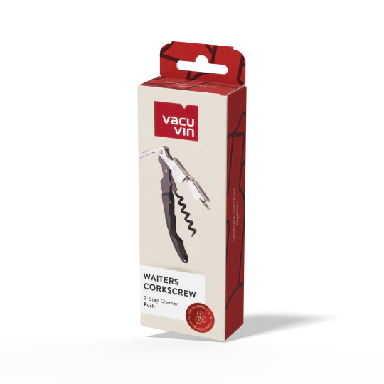 Vacu Vin Push Waiter's Corkscrew - Black