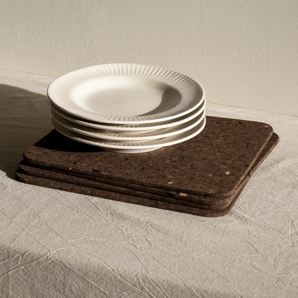 Smoked Cork Placemats | Rectangle | Set of 4