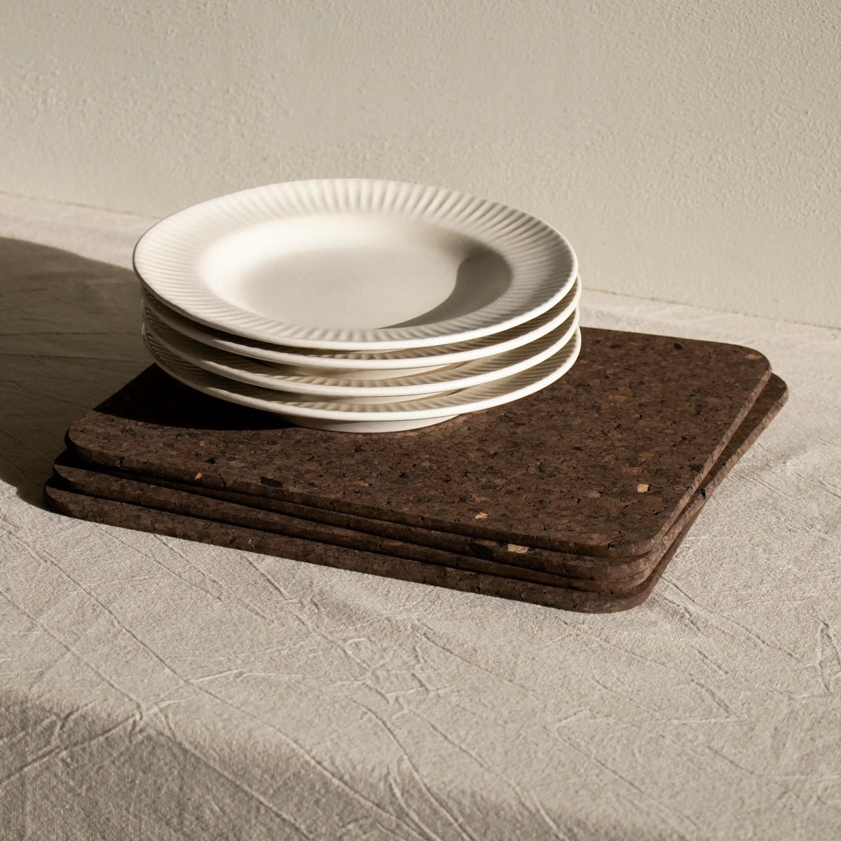 Smoked Cork Placemats | Rectangle | Set of 4