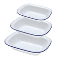 Falcon Enamel Oblong Pie Dishes (Various Sizes)