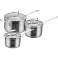 SCANPAN Impact 3pc Saucepan Set - 16cm, 18cm, 20cm