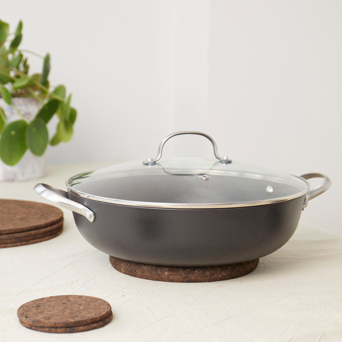 Smoked Cork Trivet | Small