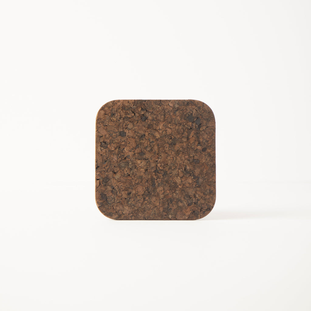 Smoked Cork Coasters | Square | Set of 4