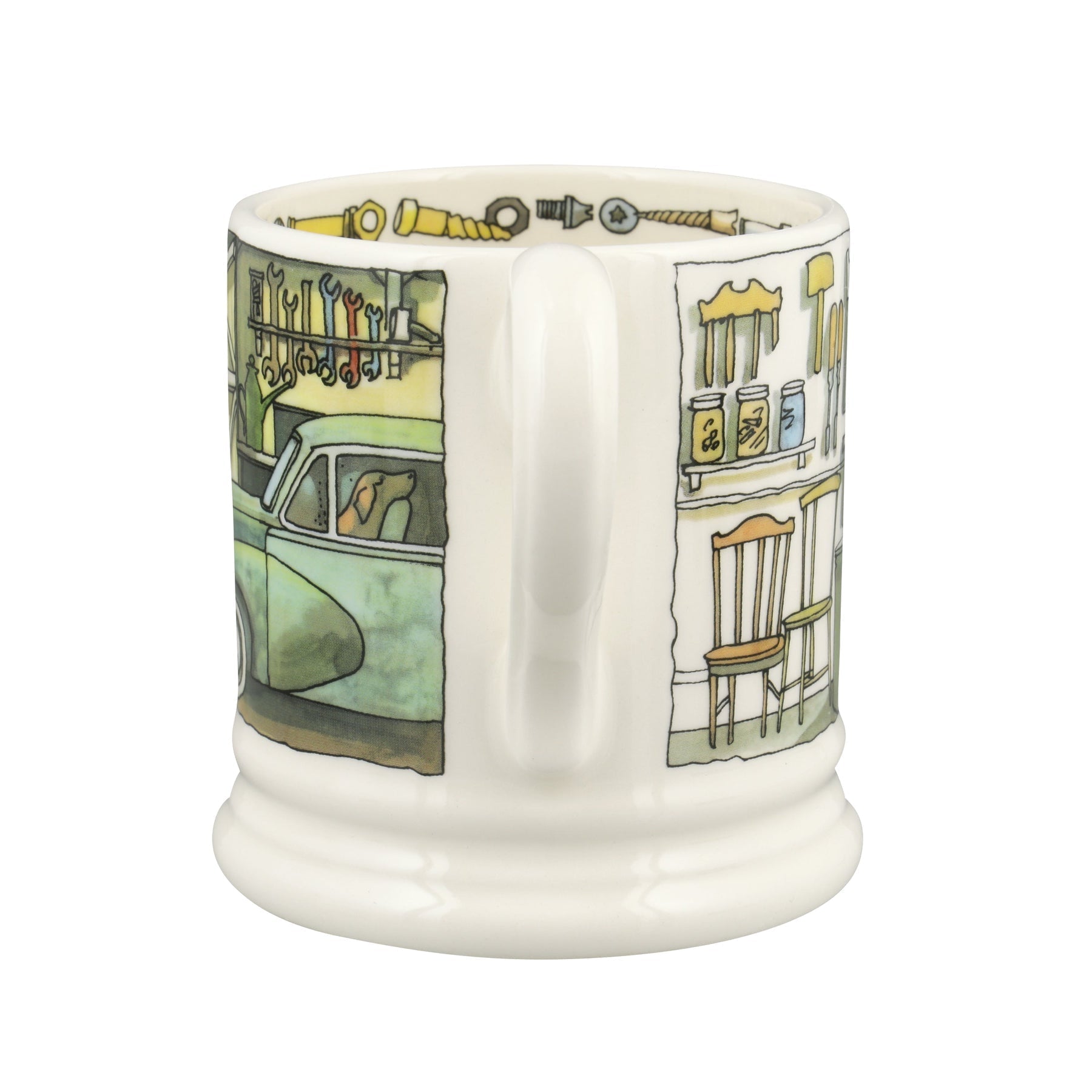Emma Bridgewater Tinkering in the Garage 1/2 Pint Mug