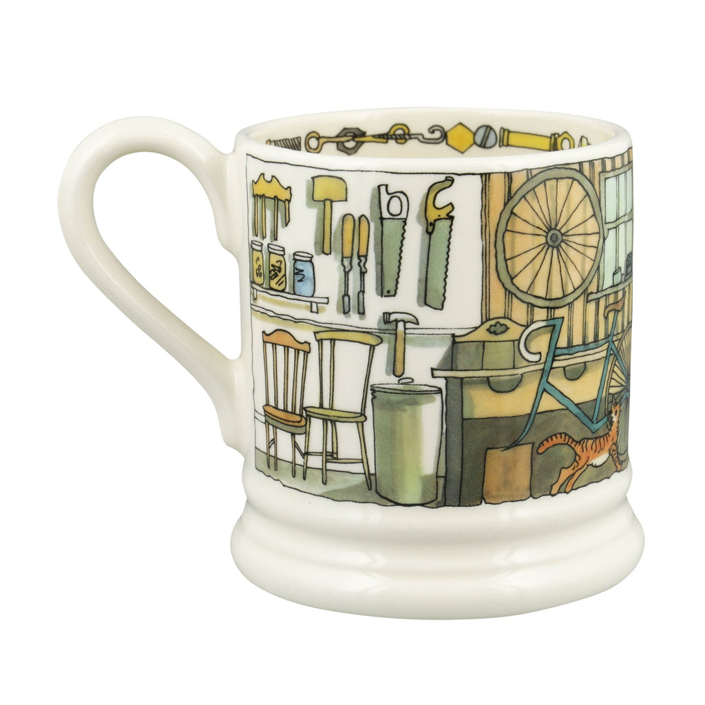 Emma Bridgewater Tinkering in the Garage 1/2 Pint Mug