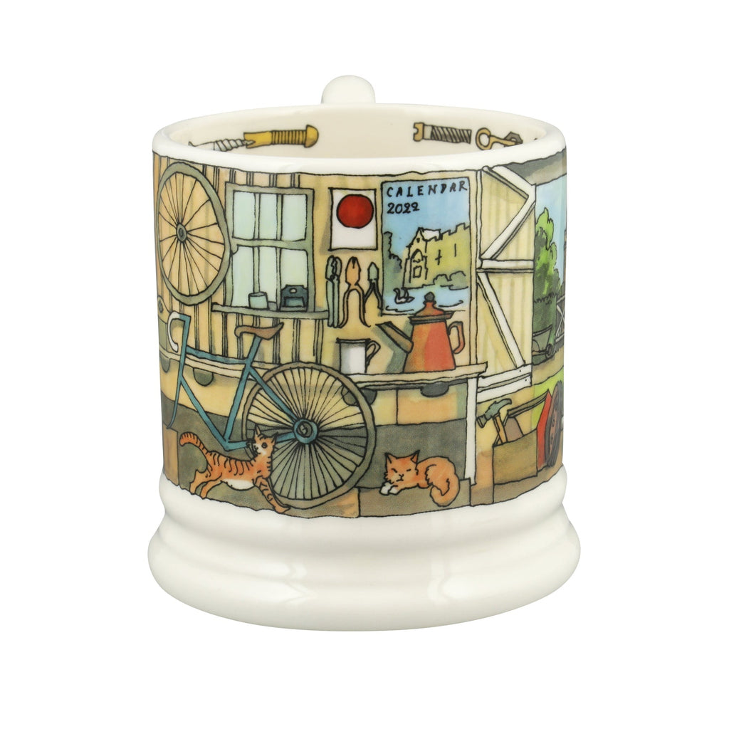 Emma Bridgewater Tinkering in the Garage 1/2 Pint Mug