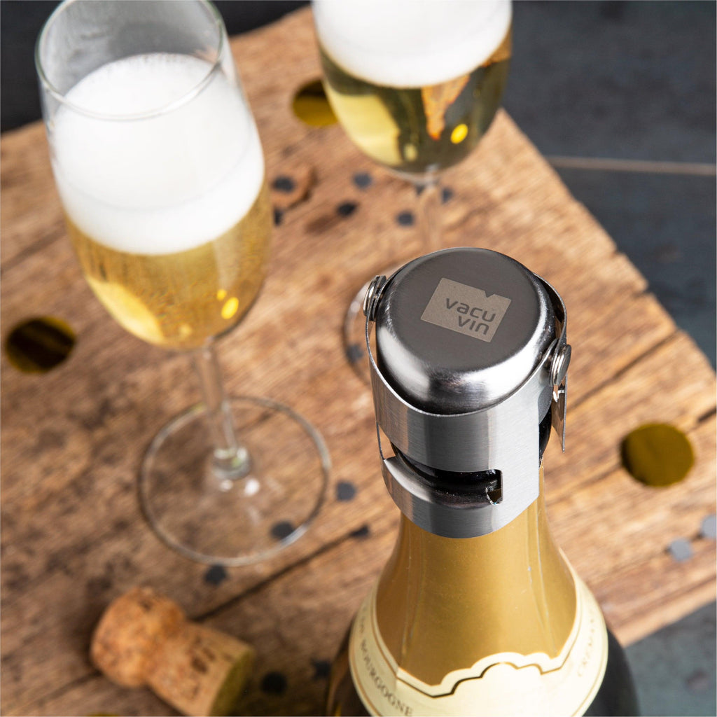 Vacu Vin Champagne Stopper - Stainless Steel